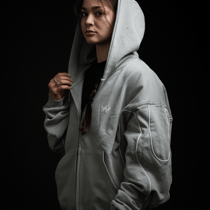 Hoodie street workout SWO – gris – vue 6 – Collection SINGULARITY I