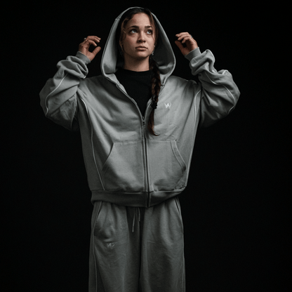 Hoodie street workout SWO – gris – vue 5 – Collection SINGULARITY I